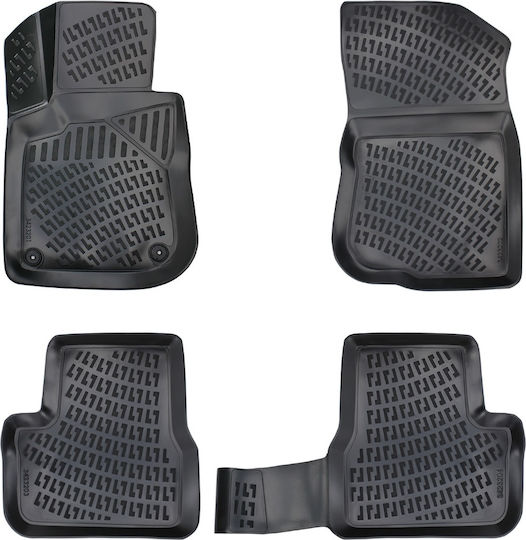 Umbrella Set Covorașe Față și Spate 4buc din Furtun pentru Peugeot 2008 2008+ Negre