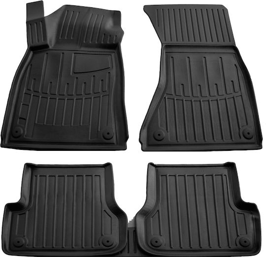 Umbrella Set Covorașe Față și Spate 4buc din Furtun pentru Audi A6 2011-2018 Negre