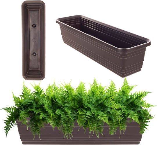 Kadax Balkon Blumenkasten 60cm Mocha Pflanzkasten