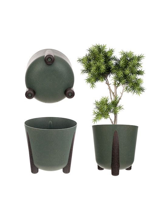 Kadax Flower Pot Eco Planter Legs Cork + Insert 34cm Green Kadax Flower Pot Eco Planter Legs Cork + Insert 34cm Green