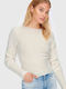 Only Damen Langarm Pullover Weiß