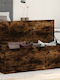 vidaXL Wooden Decorative Trunk Brown 102x35x35cm