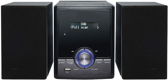 Denver Ηχοσύστημα 2.0 MDA-285 111161100170 50W με CD Player και Bluetooth Μαύρο
