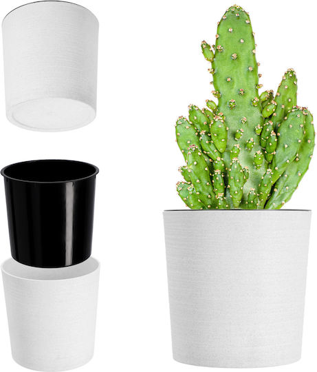Kadax Flower Pot Eco White 30cm