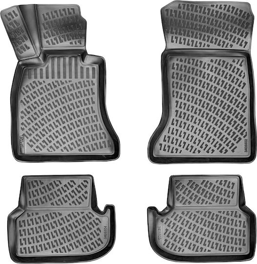 Umbrella Set Covorașe Față și Spate 4buc din Furtun pentru BMW Seria 5 / F10 2013-2017 Negre