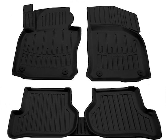 Umbrella Set Covorașe Față și Spate 4buc din Furtun pentru Seat Leon 2005-2012 Negre