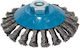 Bosch Heavy Conical Brush Metal Ø 115mm Twisted 0.5mm Steel Wire M14 Angle Grinder