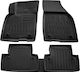 Umbrella Satz Vorder- und Hintermatten 4Stück aus Gummi für Volvo S40 2004-2012 Schwarz