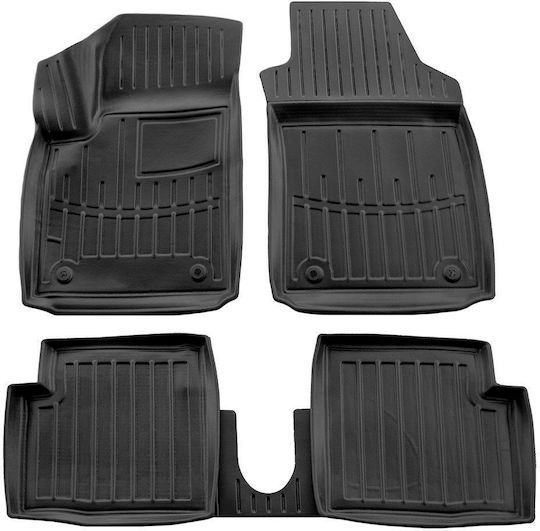 Umbrella Set Covorașe Față și Spate 4buc din Furtun pentru Fiat 500 2007+ Negre