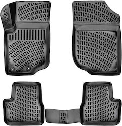 Umbrella Set Față și Spate 4 Bucăți Pentru Peugeot 207 2006-2014 Negre Umbrella Set Față și Spate 4 Bucăți Pentru Peugeot 207 2006-2014 Negre