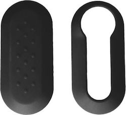 Car Key Cover Case made of for Fiat in Black Color