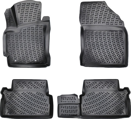 Umbrella Σετ Μπροστινά και Πίσω Πατάκια 4τμχ για Toyota Auris 2012-2018 Μαύρα