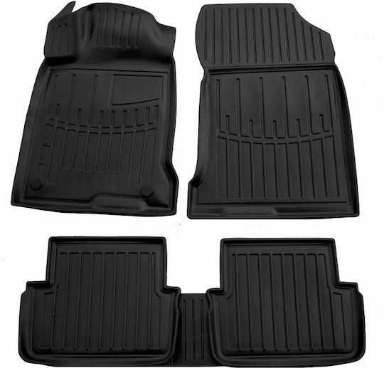 Umbrella Set of Front and Rear Mats 4pcs for Renault Laguna 2007-2015 Black