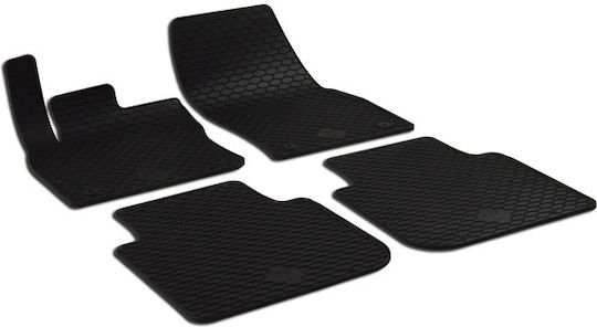 Umbrella Set Covorașe Față și Spate 4buc din Furtun pentru Seat Tarraco Skoda Kodiaq Volkswagen Tiguan Allspace 2017+ Negre