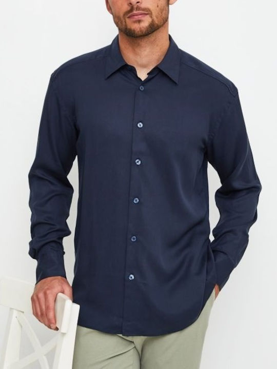 Hugo Boss Men's Shirt Dark Blue