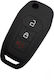 Car Key Cover Case made of for Ford in Black Color