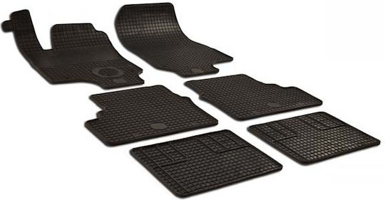 Umbrella Set Covorașe Față și Spate 6buc din Furtun pentru Opel Zafira 1999-2004 Negre