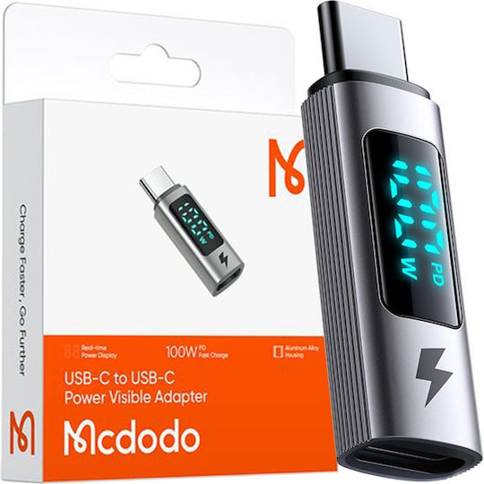 Mcdodo Μετατροπέας USB-C male σε USB-C female Πορτοκαλί 1τμχ OT-6090