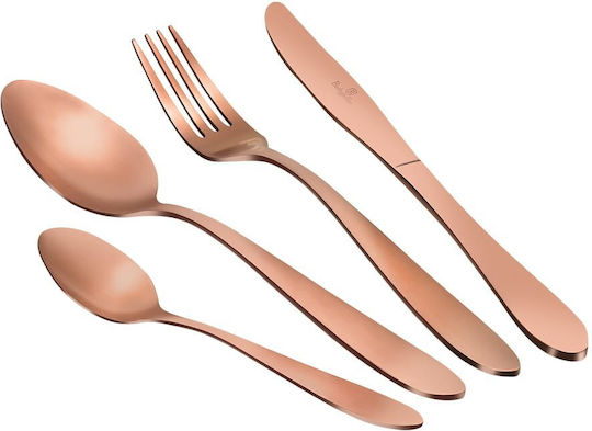Berlinger Haus Satin Line Cutlery Set Rose Gold Collection 24pcs