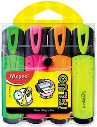 Maped Marker Unterstreichen Sie Fluo Peps Set 4 Farben