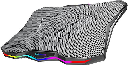 Meetion MT-CP4040 Cooling Pad για Laptop έως 17" με Φωτισμό Πολύχρωμο