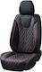 Cedauto Car Seat Cushion Set Leather Black