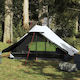 vidaXL Σκηνή Camping Λευκή για 2 Άτομα 225x136x...
