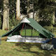 vidaXL Σκηνή Camping Πράσινη για 2 Άτομα 225x13...