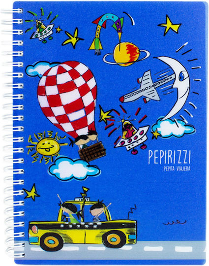 Pepita Viajera Σπιράλ Τετράδιο Ριγέ Α5