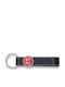 Leather Keychain Kawasaki Enamel Black OEM Leather Kawasaki
