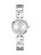 Guess Γυναικείο Ρολόι 30mm Χρονογράφος Μπαταρίας με Ασημί Μεταλλικό Μπρασελέ