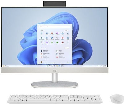 HP AIO 24-cr0005nw 23.8" (Ryzen 5-7520U/8GB/512GB SSD/FHD/W11 Acasă) Shell White US