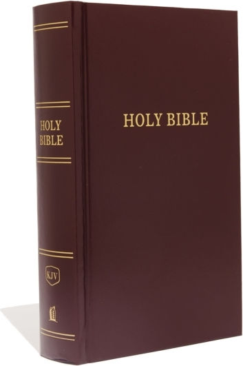 Kjv Pew Bible Large Print Hardcover Burgundy Red Letter Comfort Print Thomas Nelson Publishers Hardback