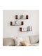 Wall Shelves Brown 3 Pieces 58x18x18 cm