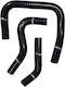 Set furtunuri siliconice Yamaha Aerox-155/Nmax Negru