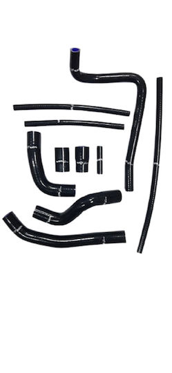Kit furtunuri siliconice Yamaha YZF-R1 2009-2014 Negru