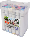 Ζωγραφικής Markers Colorful Mark Pen 24pcs