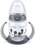 Nuk First Choice Cana de antrenament Silicon cu mânere Gri Disney Mickey pentru 6m+m+ 150ml