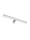 Adeleq Modern Lamp Bathroom with Integrated LED and Natural White Light Silver 40x5.25cm
