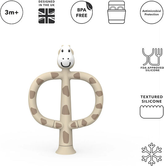 Matchstick Monkey Giraffe Baby Toothbrush for 3m+ Beige