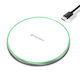 Techsuit Wireless Charger (Qi Pad) 15W Whites (...