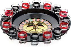 Drinking Game Roulette Flippy Shot Glasses 30 Cm Red Black