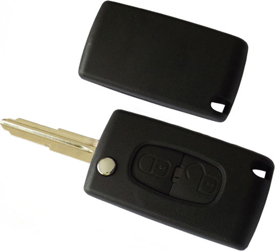 Remote Key Shell Two Buttons Flip Blade Mit11r Type Peugeot 4008 Peugeot
