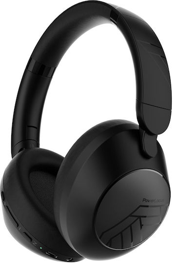PowerLocus MoonFly ANC Wireless / Wired Over Ear Headphones with 70 hours Playing Time Black
