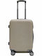 Felbags Reisekoffer Hart Beige mit 4 Räder Höhe 55cm