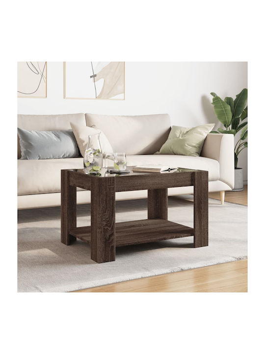 Rectangular Glass Side Table Drys M73xW53xH45cm
