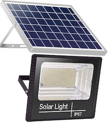 Led Projector Solar Outdoor Lamp Flippy 20 Cm X 25 Cm Water-resistant Ip67 Solar Panel 220 Led Smd 100w Light Sensor Timer Remote Control 2 Lighting Modes Mounting Kit