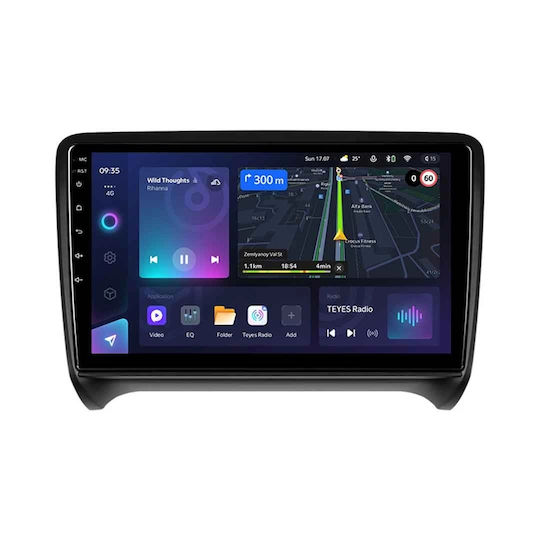 Teyes Auto-Audiosystem für Audi TT (8J) 2006-2014 (Bluetooth/USB/WiFi/GPS/Apple-Carplay/Android-Auto) mit Touchscreen 9"