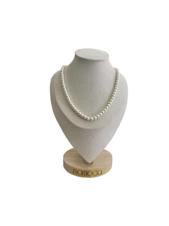 Women's Steel Pearl Necklace