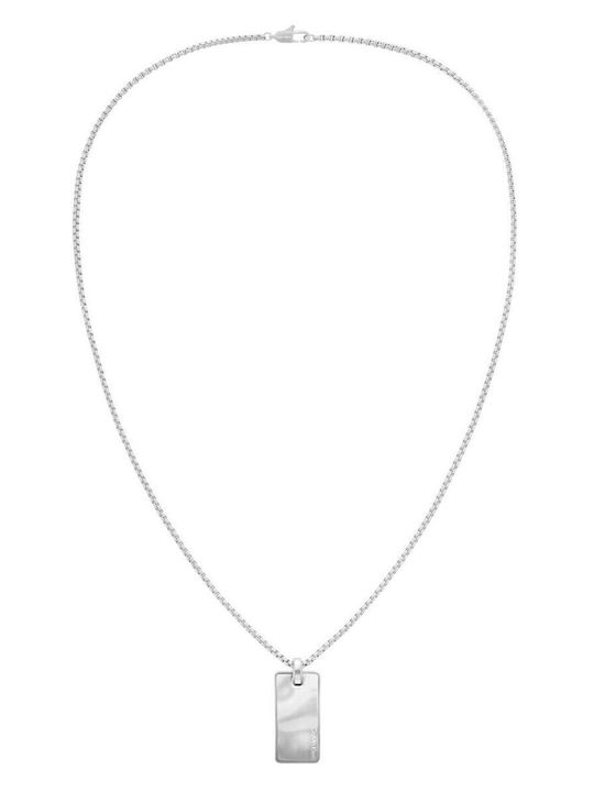 Calvin Klein Ανδρικό Κολιέ Ατσάλι Ασημί 35100033 Bijou Box
